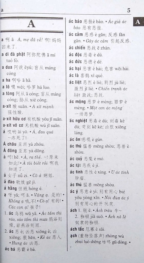 Từ Điển Việt-Hoa