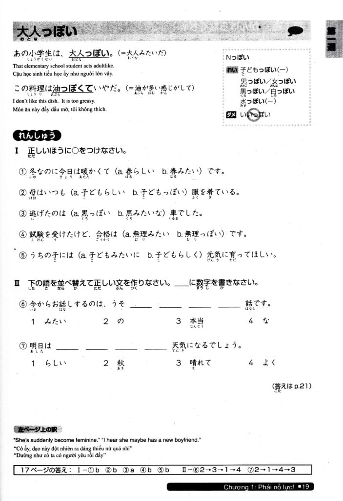 Luyện Thi Năng Lực Nhật Ngữ N3 - Ngữ Pháp