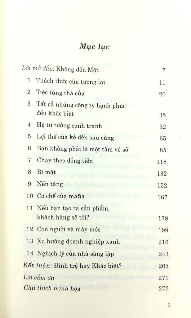 Không Đến Một - Bài Học Về Khởi Nghiệp Hay Cách Xây Dựng Tương Lai