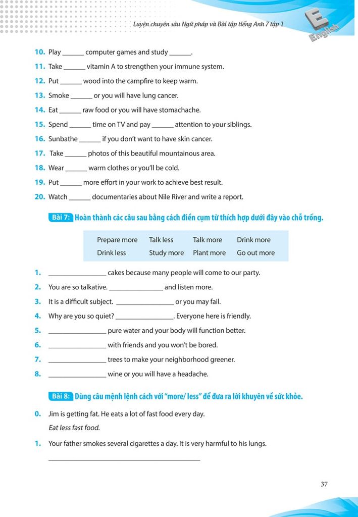 Luyện Chuyên Sâu Ngữ Pháp & Bài Tập Tiếng Anh Lớp 7 - Tập 1