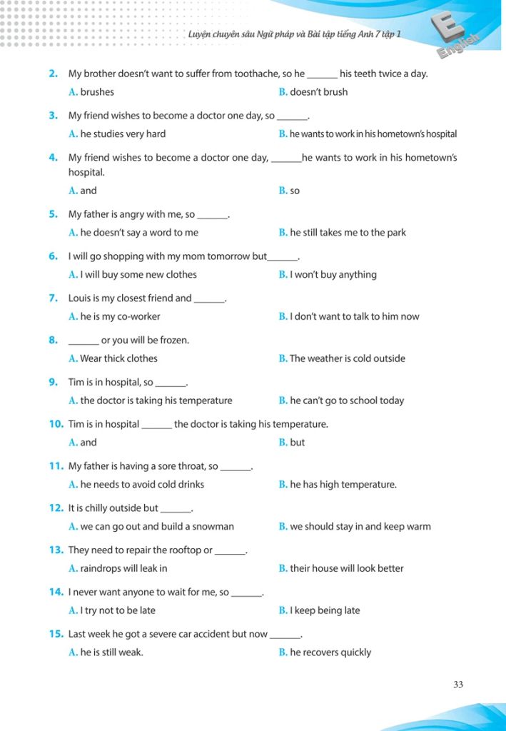 Luyện Chuyên Sâu Ngữ Pháp & Bài Tập Tiếng Anh Lớp 7 - Tập 1