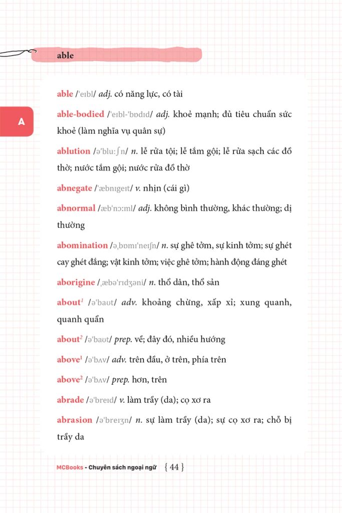 Ứng Dụng Siêu Trí Nhớ 6000 Từ Vựng Tiếng Anh Thông Dụng Nhất