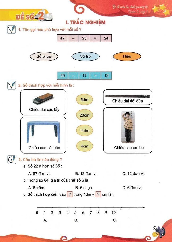 Bộ Đề Kiểm Tra, Đánh Giá Năng Lực Toán Lớp 2 - Tập 1