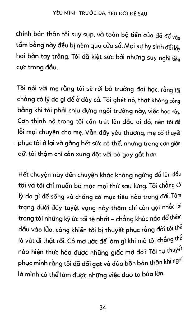 Yêu Mình Trước Đã, Yêu Đời Để Sau