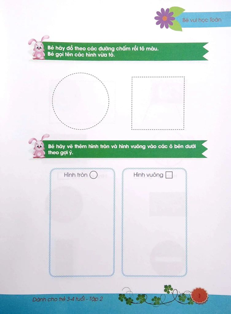 BÉ VUI HỌC TOÁN TẬP 2-DÀNH CHO TRẺ 3-4 TUỔI