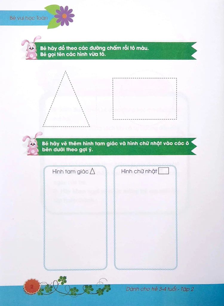 BÉ VUI HỌC TOÁN TẬP 2-DÀNH CHO TRẺ 3-4 TUỔI