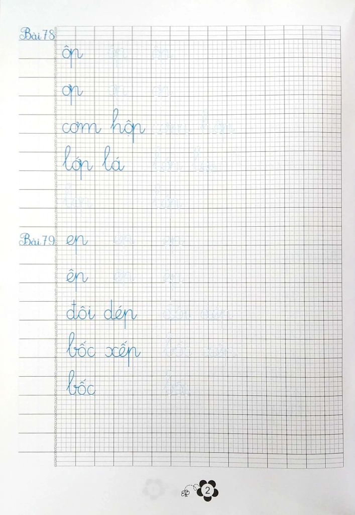 LUYỆN VIẾT CHỮ ĐẸP LỚP 1 Q2