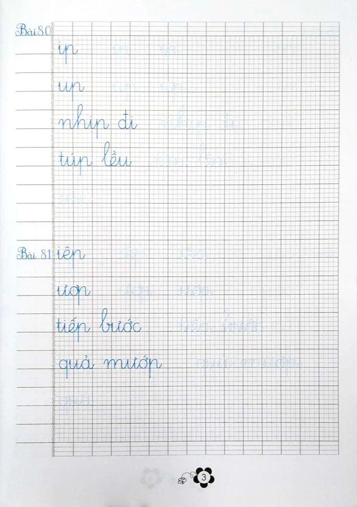 LUYỆN VIẾT CHỮ ĐẸP LỚP 1 Q2