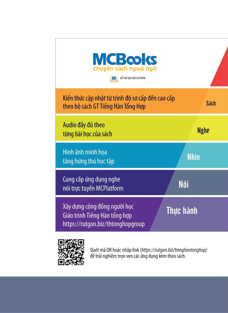 TIẾNG HÀN TỔNG HỢP DÀNH CHO NGƯỜI VIỆT NAM SƠ CẤP 2 - 1 MÀU (TB 2025)