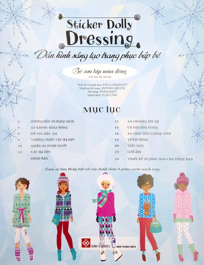 DÁN HÌNH SÁNG TẠO TRANG PHỤC BÚP BÊ-BỘ SƯU TẬP MÙA ĐÔNG