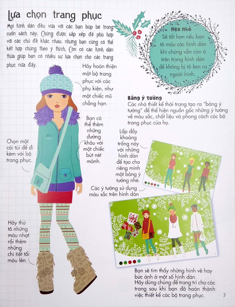 DÁN HÌNH SÁNG TẠO TRANG PHỤC BÚP BÊ-BỘ SƯU TẬP MÙA ĐÔNG