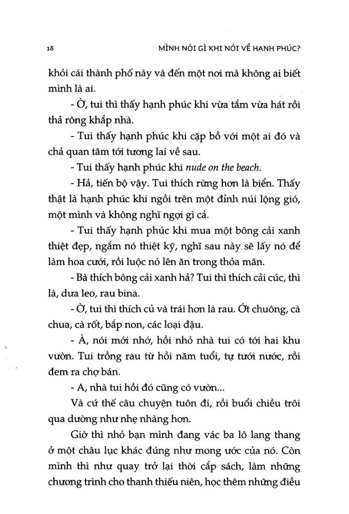 Mình Nói Gì Khi Nói Về Hạnh Phúc?