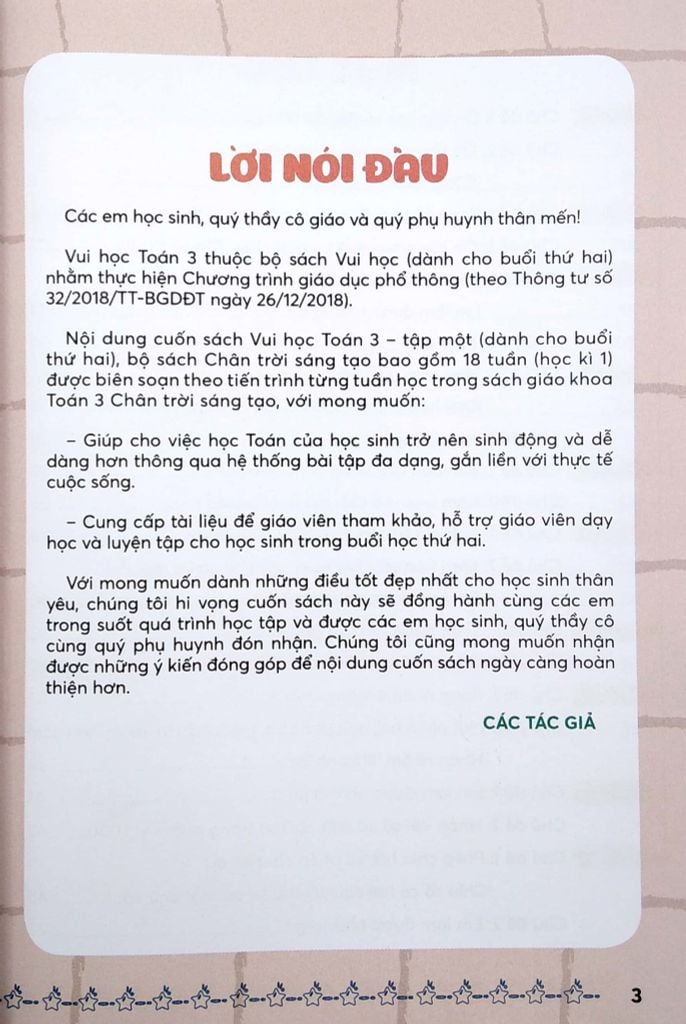 VUI HỌC TOÁN 3/1 ( BỘ SÁCH CTST )(2023)