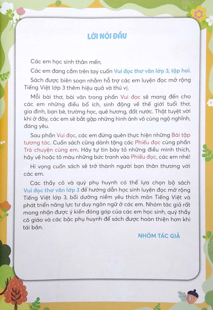 VUI ĐỌC THƠ VĂN LỚP 3, TẬP HAI (CTST)(2023)