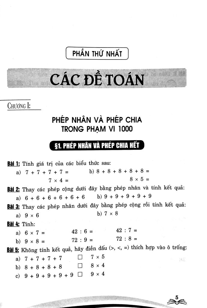 500 BÀI TOÁN CHỌN LỌC LỚP 3 (DÙNG CHUNG CÁC BỘ SGK HIỆN HÀNH)