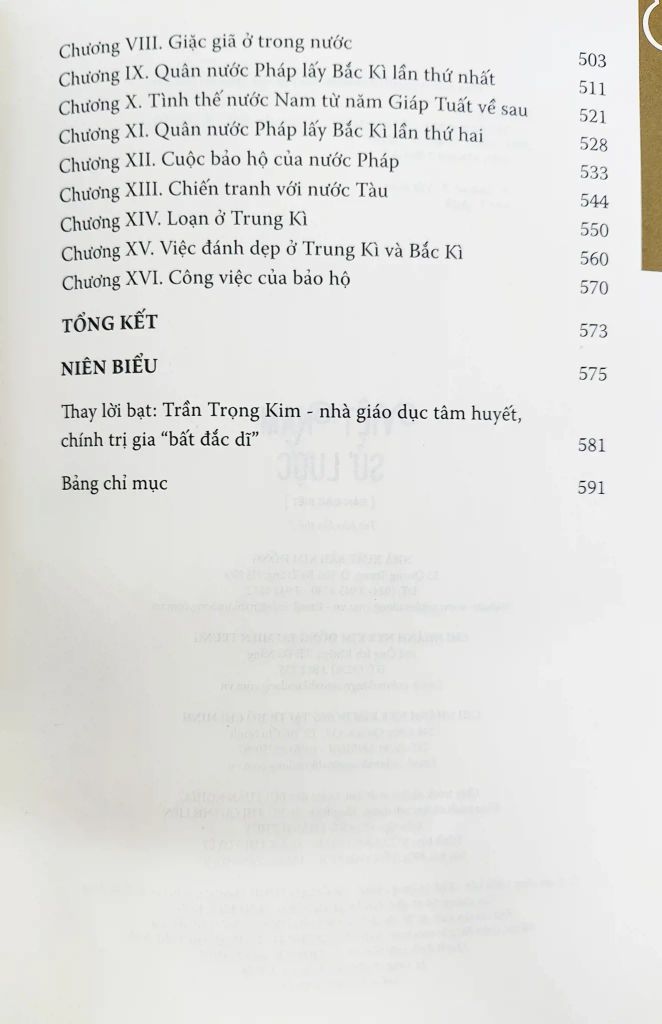 Việt Nam Sử Lược - Bản Đặc Biệt (Tái bản năm 2023)