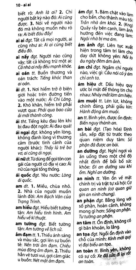 TỪ ĐIỂN TIẾNG VIỆT DÀNH CHO HỌC SINH (KHỔ 8*13)