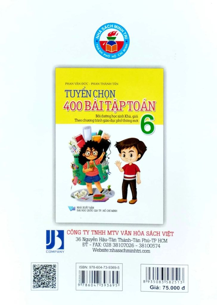 TUYỂN CHỌN 400 BÀI TẬP TOÁN 6 (CTM)