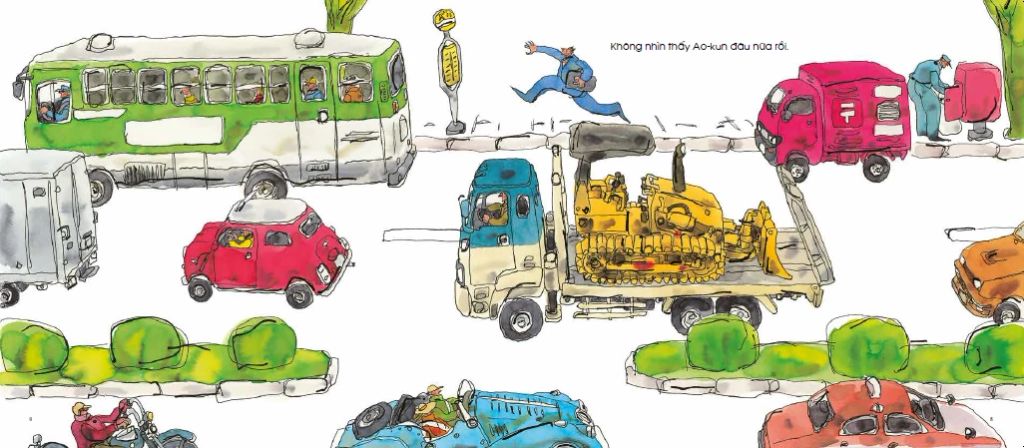 Tranh Truyện Ehon Nhật Bản -  Aka-kun Dạo Phố