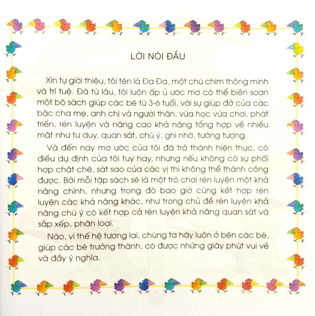 TRÒ CHƠI RÈN LUYỆN-KHẢ NĂNG CHÚ Ý