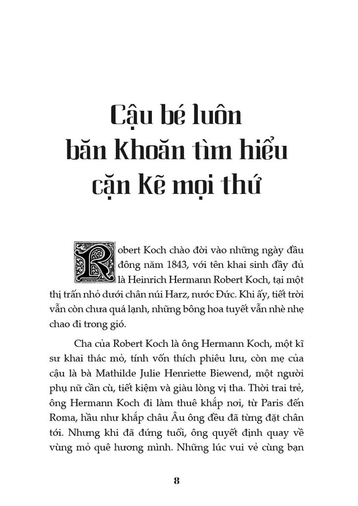 KỂ CHUYỆN CUỘC ĐỜI CÁC THIÊN TÀI-HEINRICH HERMANN ROBERT KOCH
