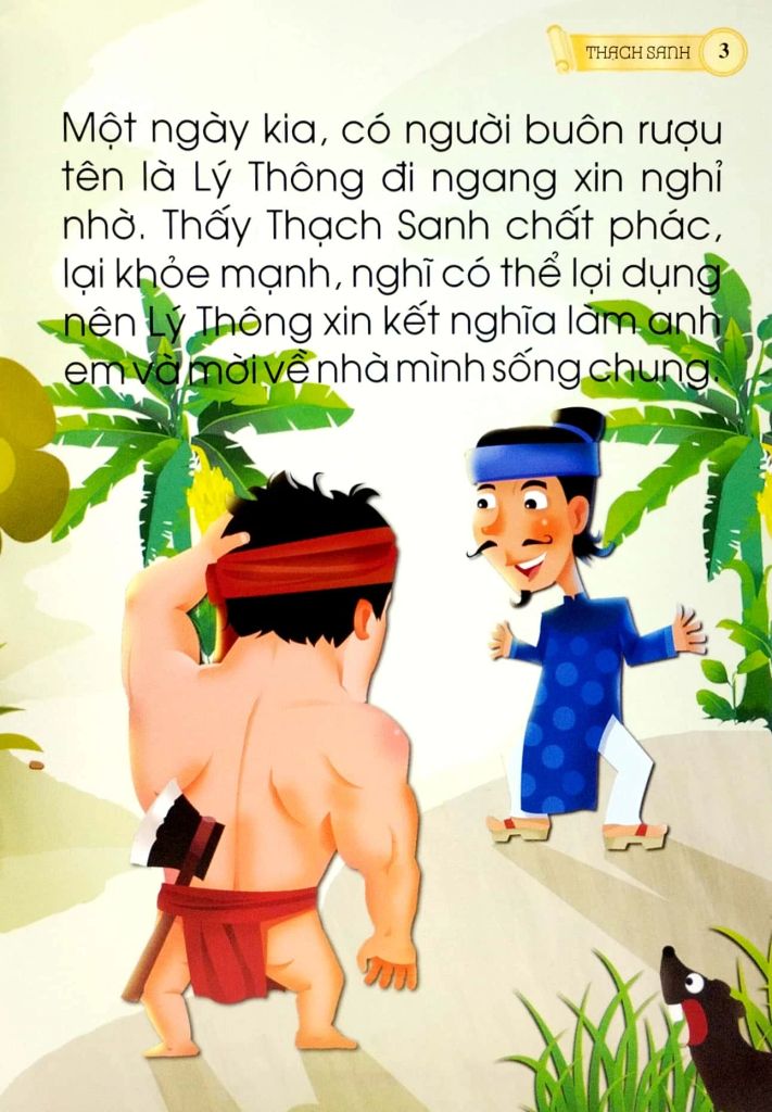 CỔ TÍCH VIỆT NAM CHỮ TO CHO BÉ TẬP NÓI, TẬP ĐỌC THẠCH SANH