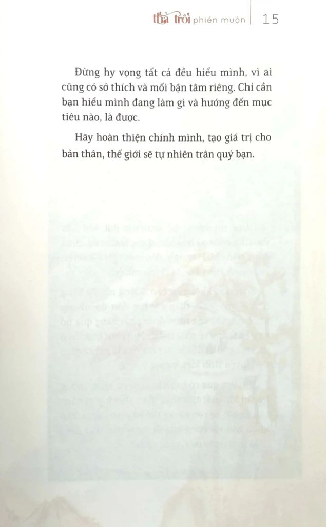 Thả Trôi Phiền Muộn