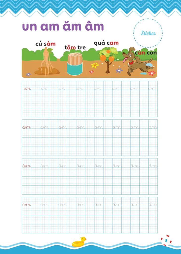 Vở Luyện Viết – Hạ Cỡ Chữ - Chữ Ô Li Nhỏ – Quyển 3: Vần