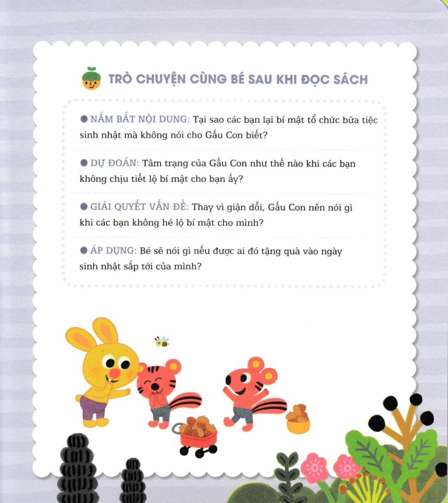 GẤU CON TINH NGHỊCH-SUỴT ! BÍ MẬT NHÉ ! LÒNG TỰ TRỌNG (BC)