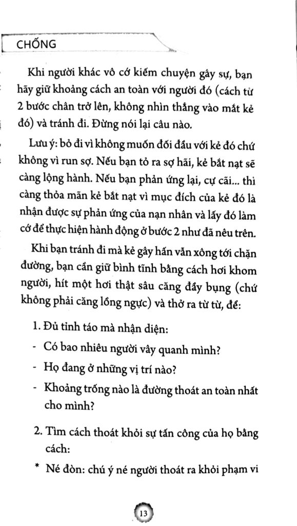 Kỹ Năng Phòng Vệ Dành Cho Học Sinh