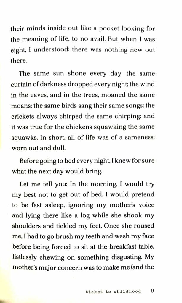 Ticket To Chidhood (Bản tiếng Anh 