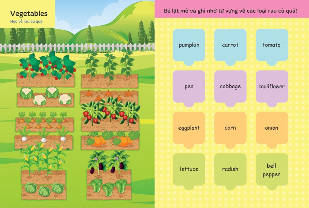 LẬT MỞ TỪ VỰNG TIẾNG ANH ĐẦU TIÊN CHO BÉ - CUỐN 2