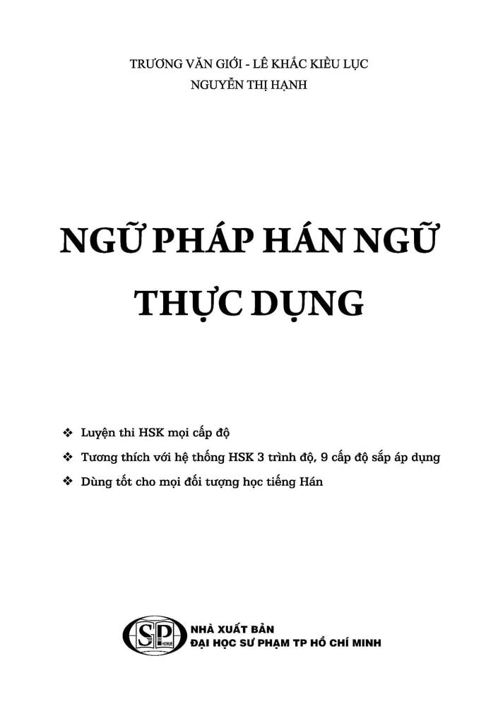 Ngữ Pháp Hán Ngữ Thực Dụng