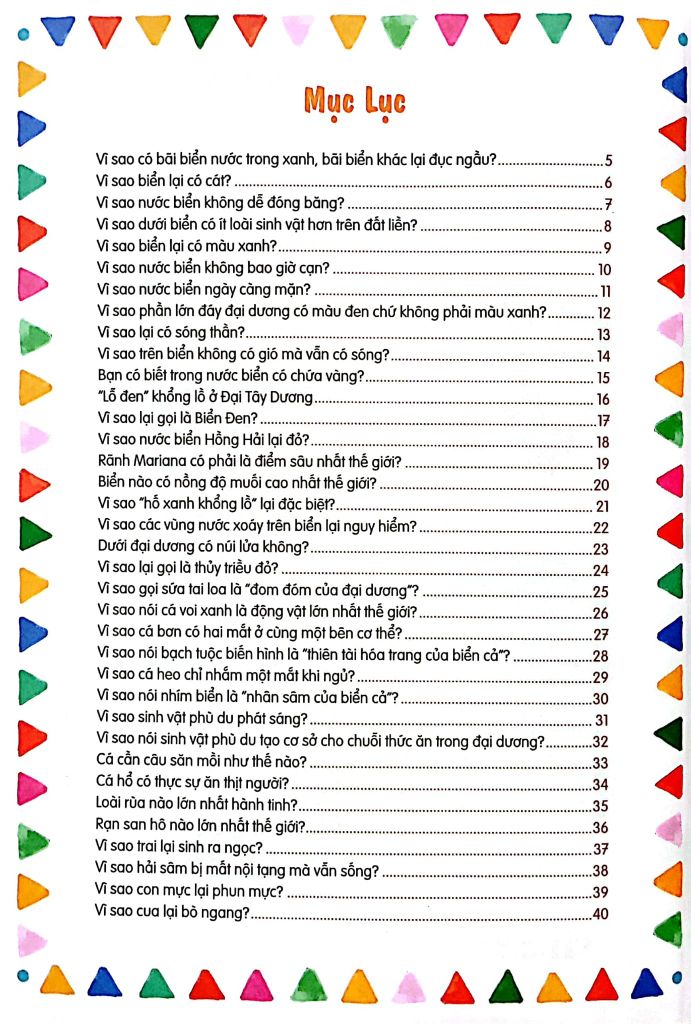 10 VẠN CÂU HỎI VÌ SAO - BÍ ẨN ĐẠI DƯƠNG