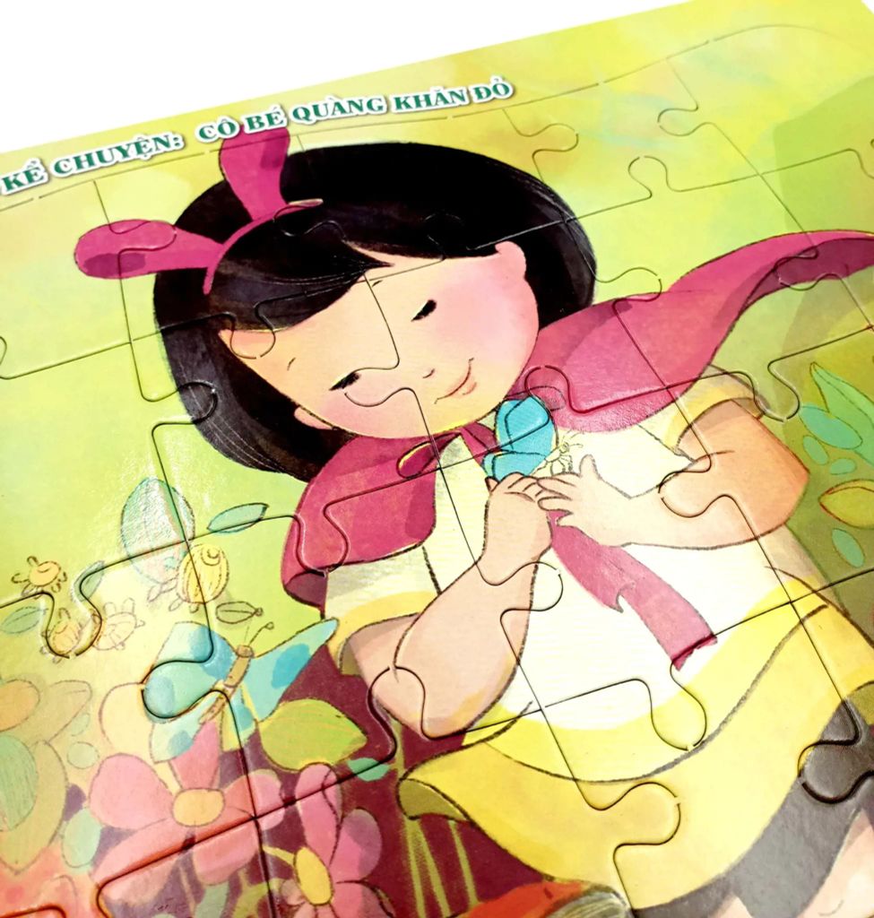 GHÉP HÌNH - KỂ CHUYỆN CÔ BÉ QUÀNG KHĂN ĐỎ