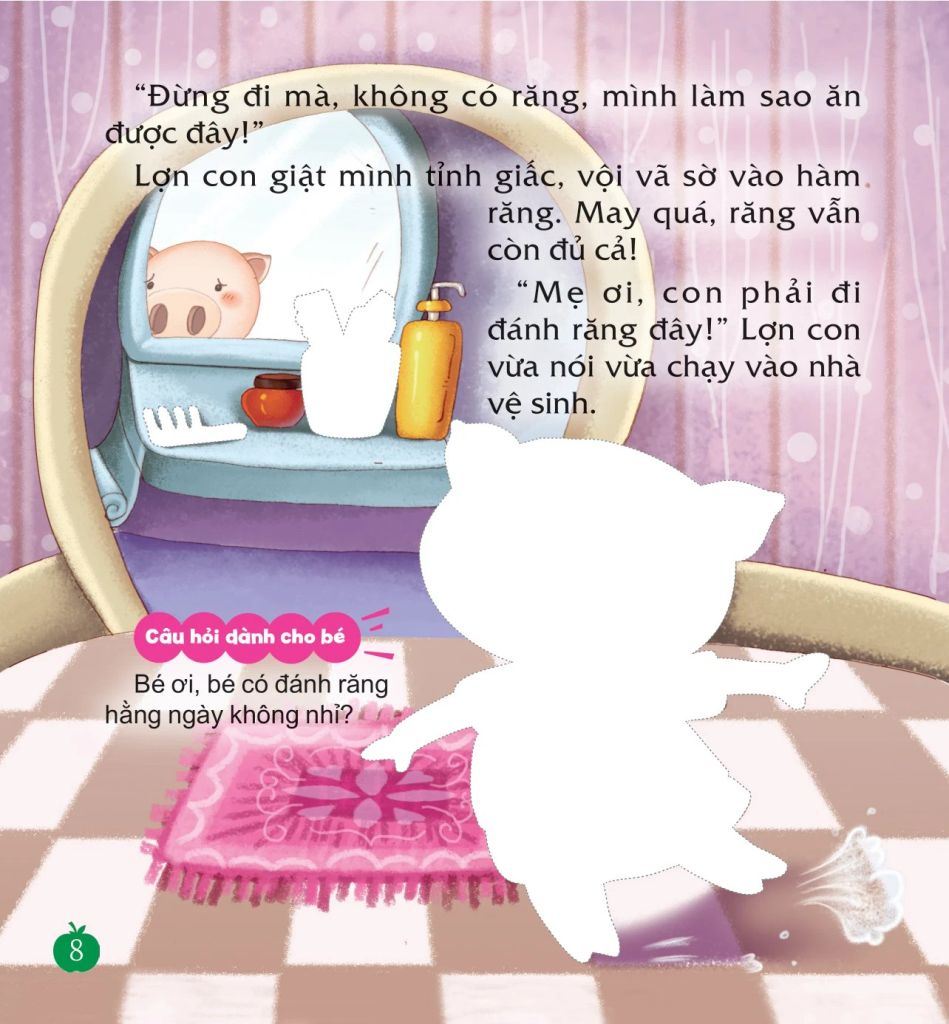 SÁCH DÁN HÌNH DẠY TRẺ THÓI QUEN TỐT-ĐỪNG QUÊN ĐÁNH RĂNG