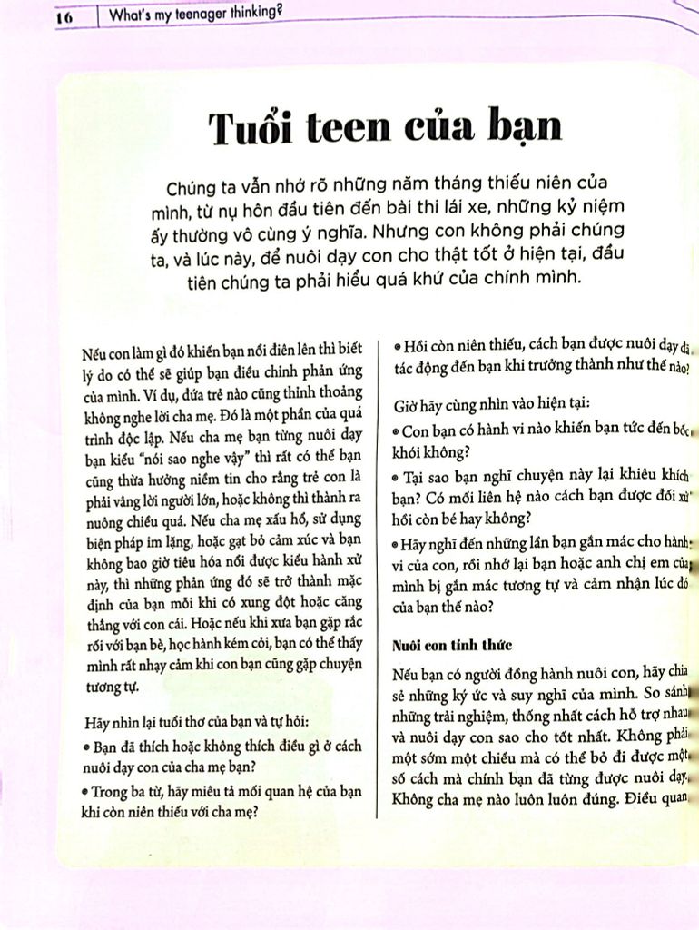 What’s My Teenager Thinking? - Tâm Lý Học Trẻ Em Thực Hành Cho Cha Mẹ Hiện Đại