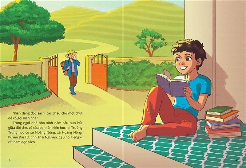 GƯƠNG THIẾU NHI LÀM THEO LỜI BÁC-CẬU BẠN HAM ĐỌC SÁCH