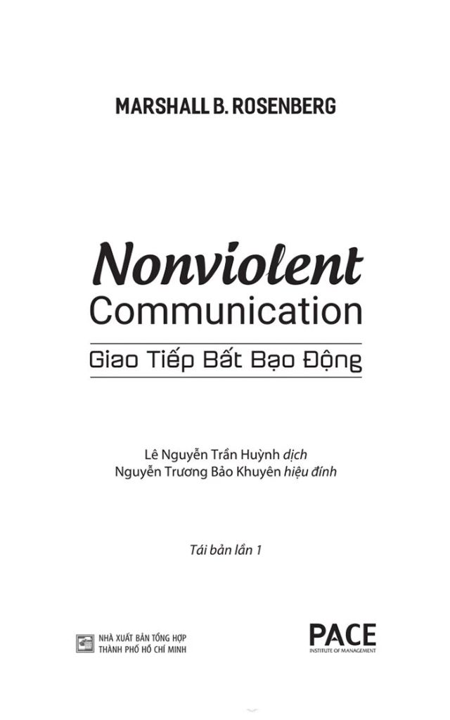 Giao Tiếp Bất Bạo Động - Ngôn Ngữ Của Lòng Trắc Ẩn