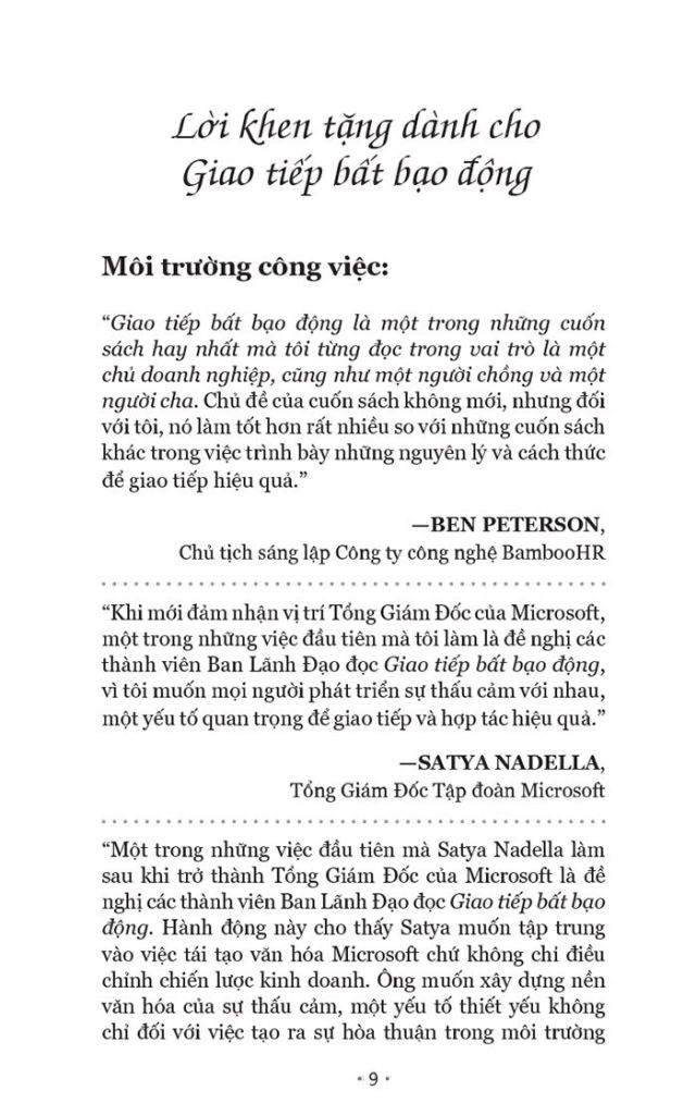 Giao Tiếp Bất Bạo Động - Ngôn Ngữ Của Lòng Trắc Ẩn