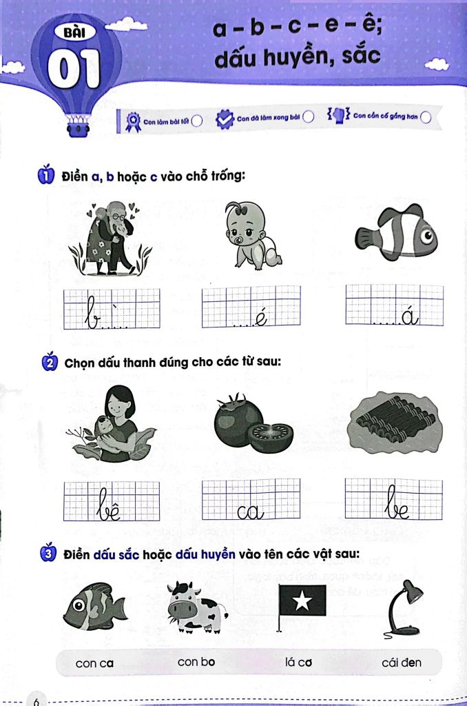 Vở Luyện Viết Chính Tả Lớp 1: Âm - Vần - Dấu Thanh