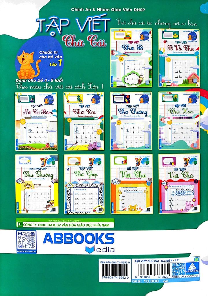Chuẩn Bị Cho Bé Vào Lớp 1-Tập Viết Chữ Cái (Dành Cho Bé 4-5 Tuổi)