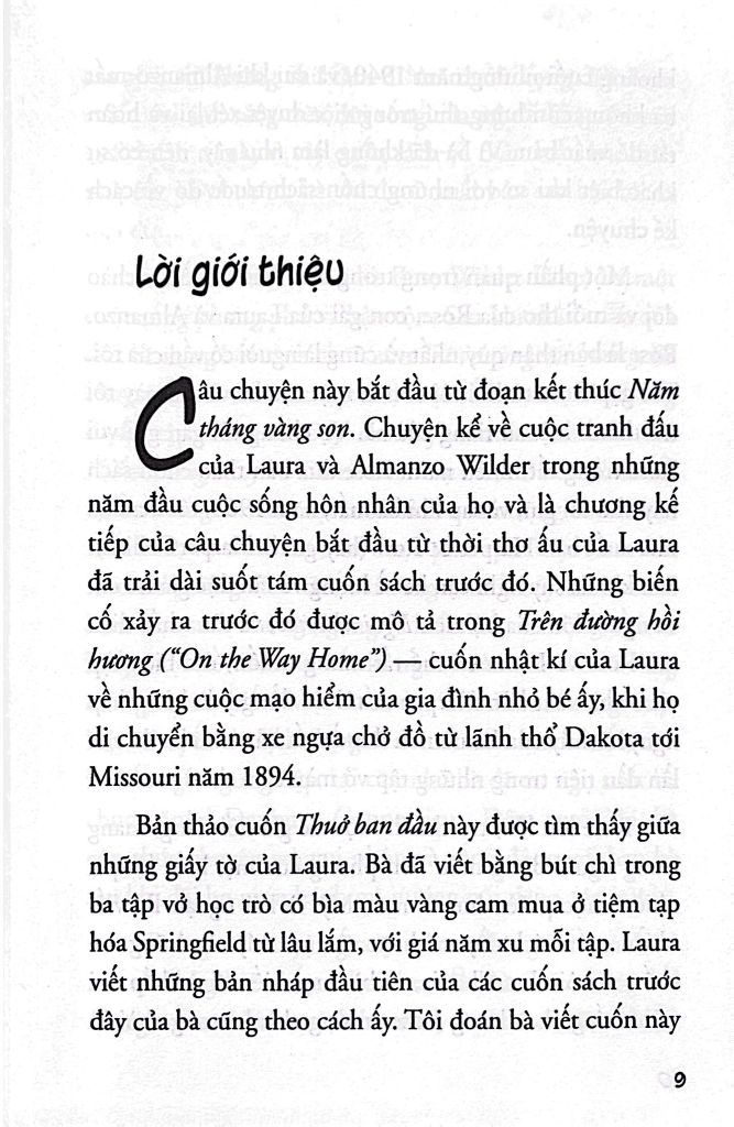 NGÔI NHÀ NHỎ TRÊN THẢO NGUYÊN T9-THUỞ BAN ĐẦU