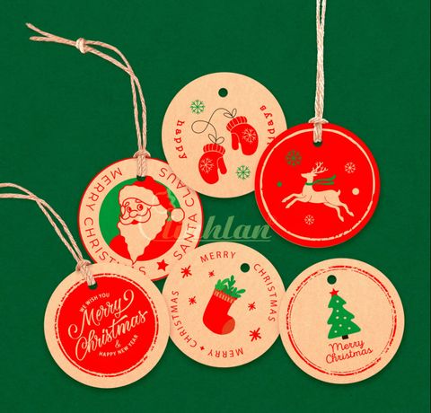 Tag Treo Tròn Noel - M