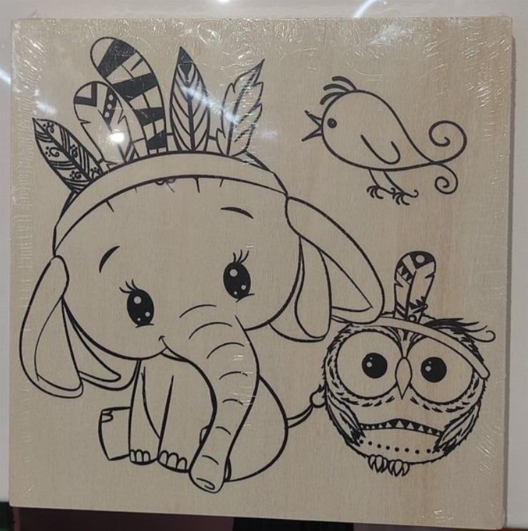 Khung Tranh Gỗ In Hình Friendship