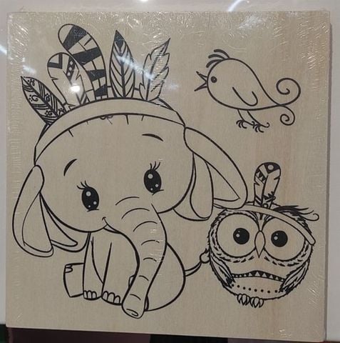 Khung Tranh Gỗ In Hình Friendship