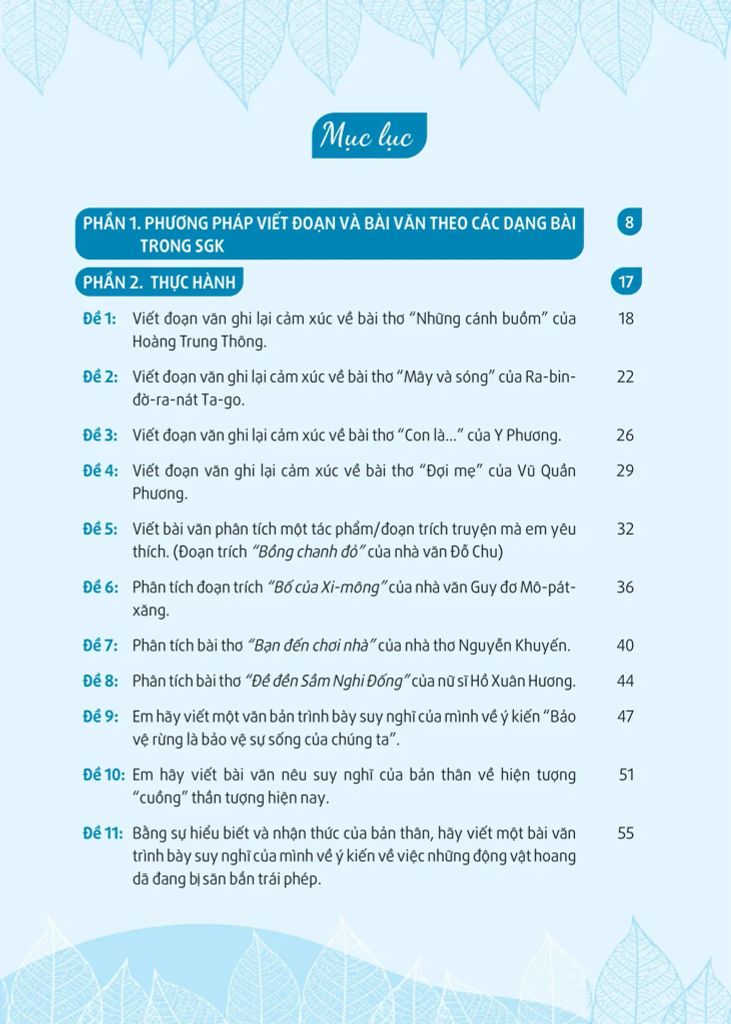 GIÚP EM VIẾT ĐOẠN VÀ BÀI VĂN HAY NGỮ VĂN 8