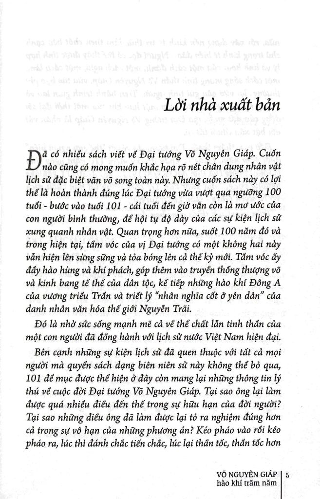 Võ Nguyên Giáp - Hào Khí Trăm Năm (Bìa cứng)