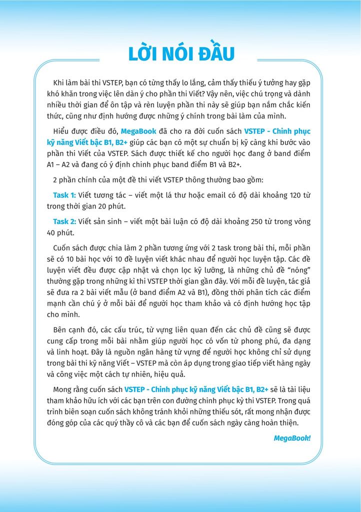 VSTEP-CHINH PHỤC KỸ NĂNG VIẾT BẬC B1 B2+