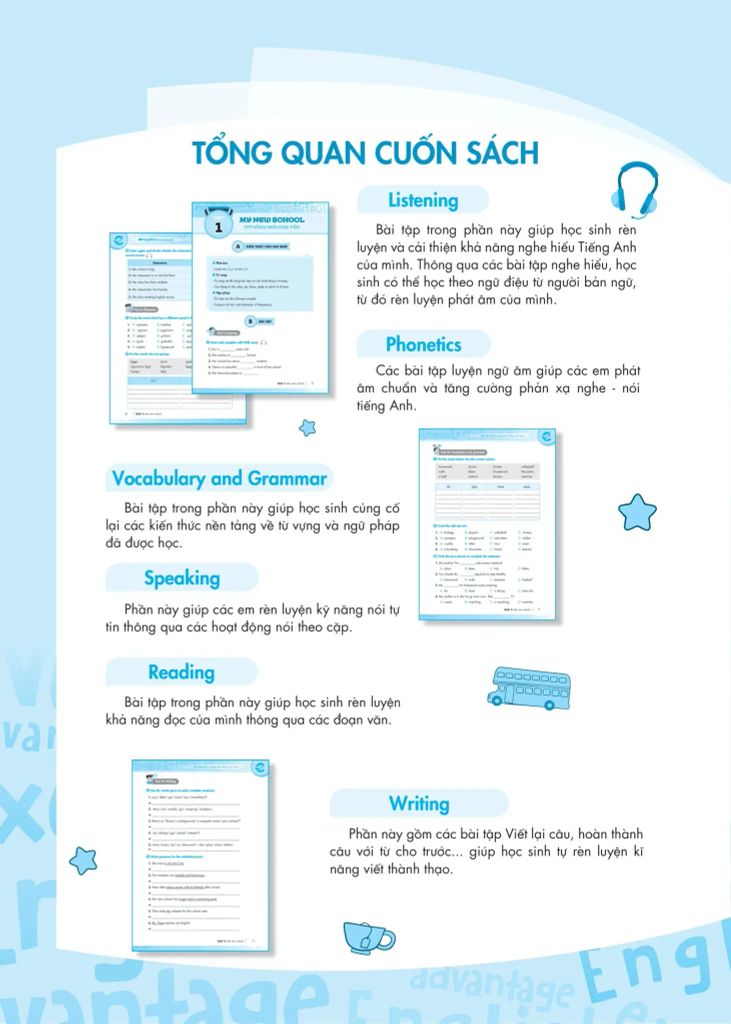 BỔ TRỢ NÂNG CAO 4 KỸ NĂNG TIẾNG ANH NGHE NÓI ĐỌC VIẾT 6